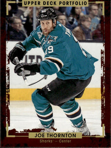 2015-16 Upper Deck Portfolio Hockey - Base #95 Joe Thornton - San Jose Sharks