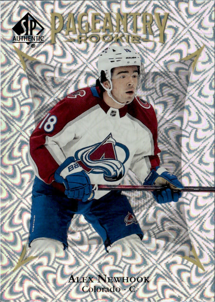 2021-22 Upper Deck SP Authentic Hockey - Pageantry #P-61 Alex Newhook - Colorado Avalanche - A