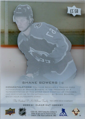 2020-21 Upper Deck Clear Cut Hockey - Base #CC-SB Shane Bowers - Colorado Avalanche