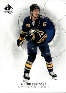 2020-21 Upper Deck Sp Authentic Hockey - Base #57 Victor Olofsson - Buffalo Sabres - A