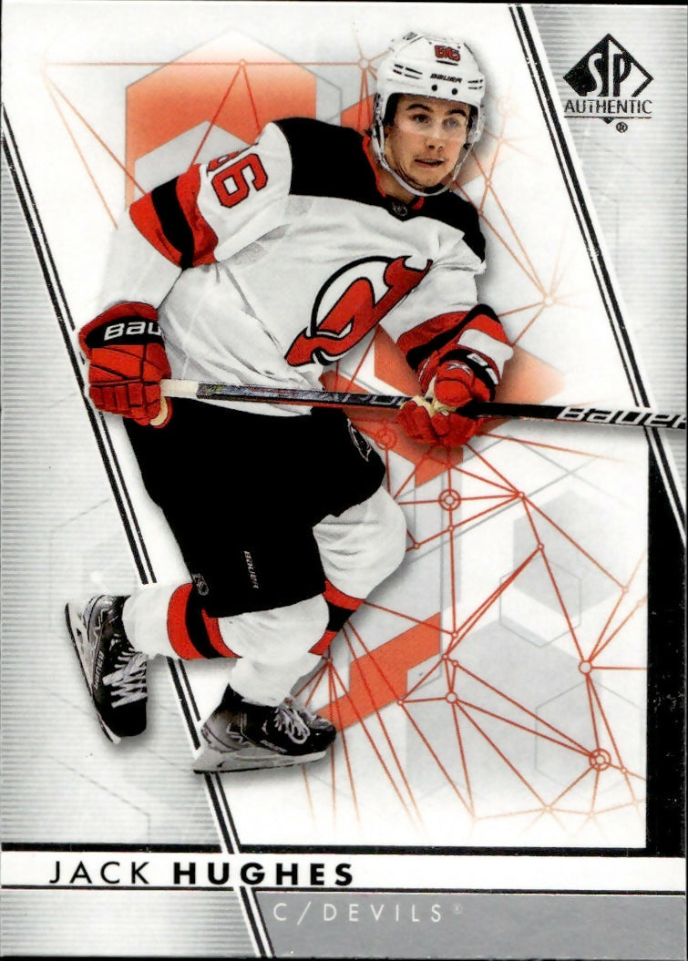 2022-23 Upper Deck SP Authentic Hockey - Base #86 Jack Hughes - New Jersey Devils - A
