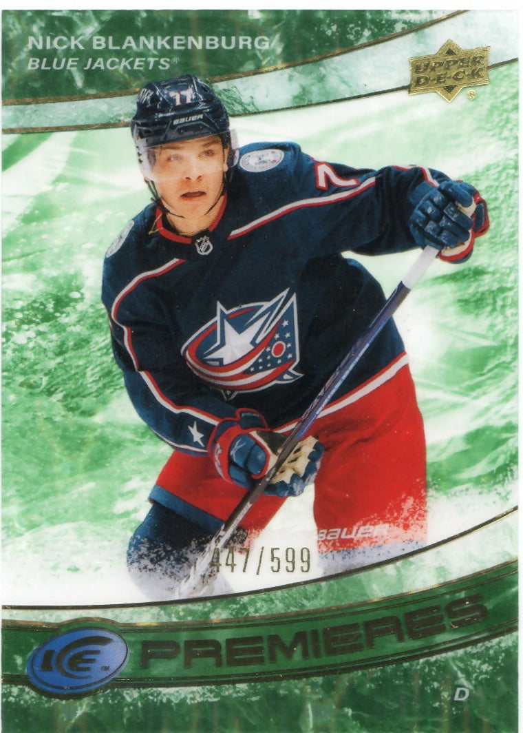 2022-23 Upper Deck Ice Hockey - Ice Premiers :599 #212 Nick Blankenburg - Columbus Blue Jackets - A