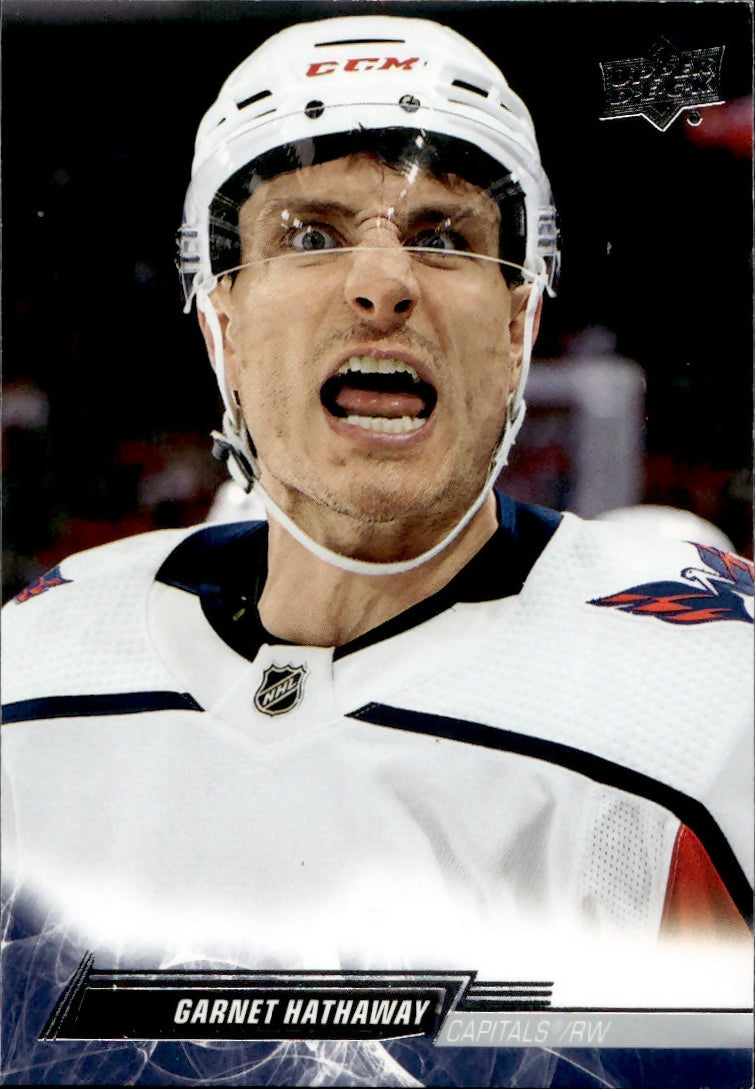 2022-23 Upper Deck Series 1 Hockey - Base #188 Garnet Hathaway - Washington Capitals - A
