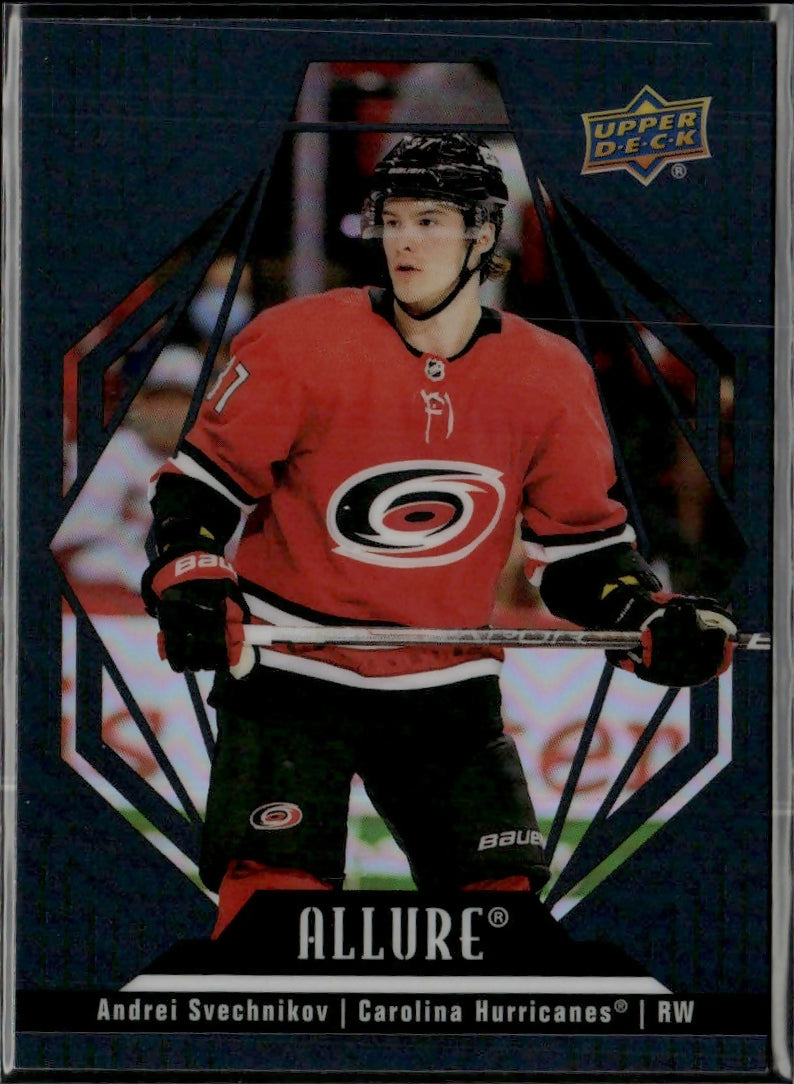 2022-23 Upper Deck Allure Hockey - Base - Black Rainbow #99 Andrei Svechnikov - Carolina Hurricanes