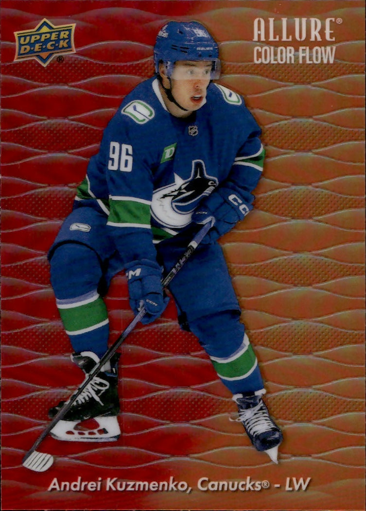 2023-24 Upper Deck Allure Hockey - Color Flow - Red-Orange Spectrum #CF-8 Andrei Kuzmenko - Vancover Canucks - A