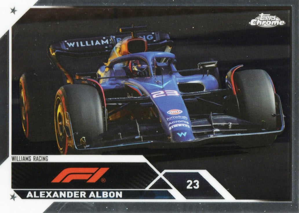 2023 Topps Chrome Formula 1 Base #117 - F1 Cars Alexander Albon - Williams Racing - A