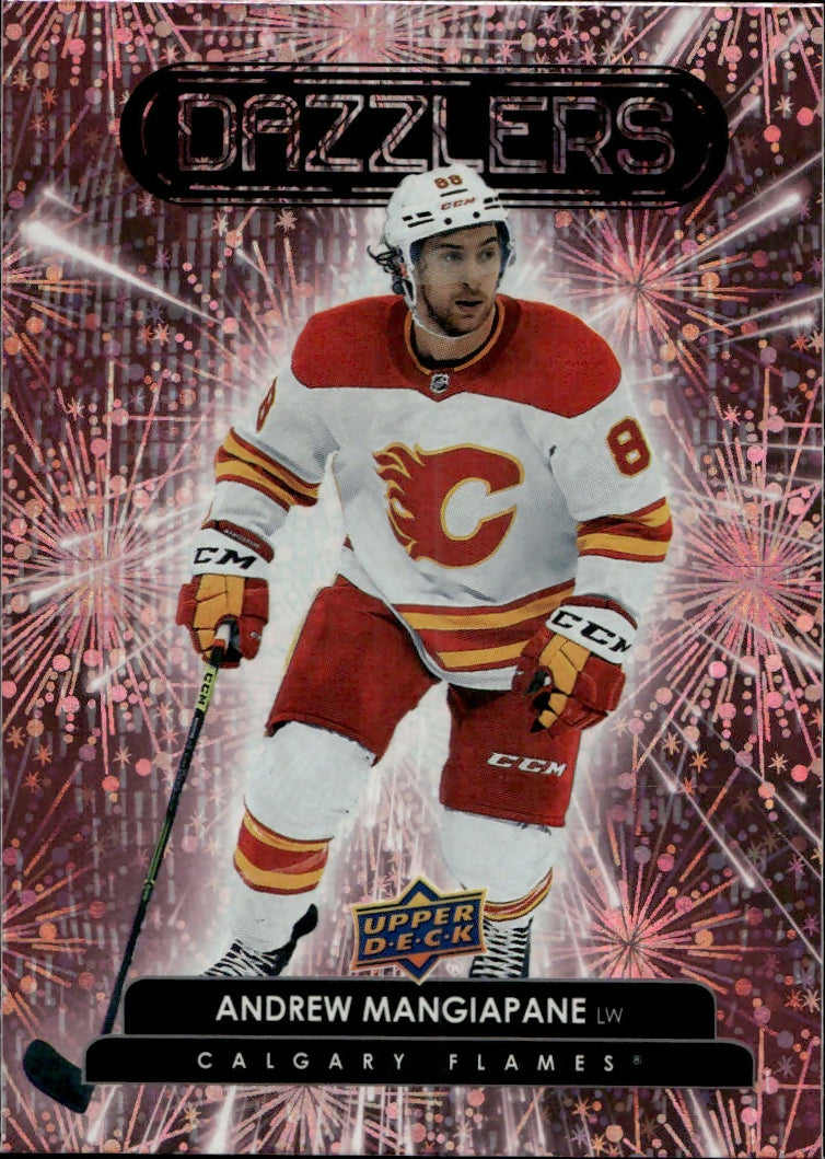 2022-23 Upper Deck Series 1 Hockey - Dazzlers - Pink #DZ-49 Andrew Mangiapane - Calgary Flames - A
