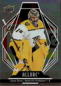 2022-23 Upper Deck Allure Hockey - Base #11 Juuse Saros - Nashville Predators - A