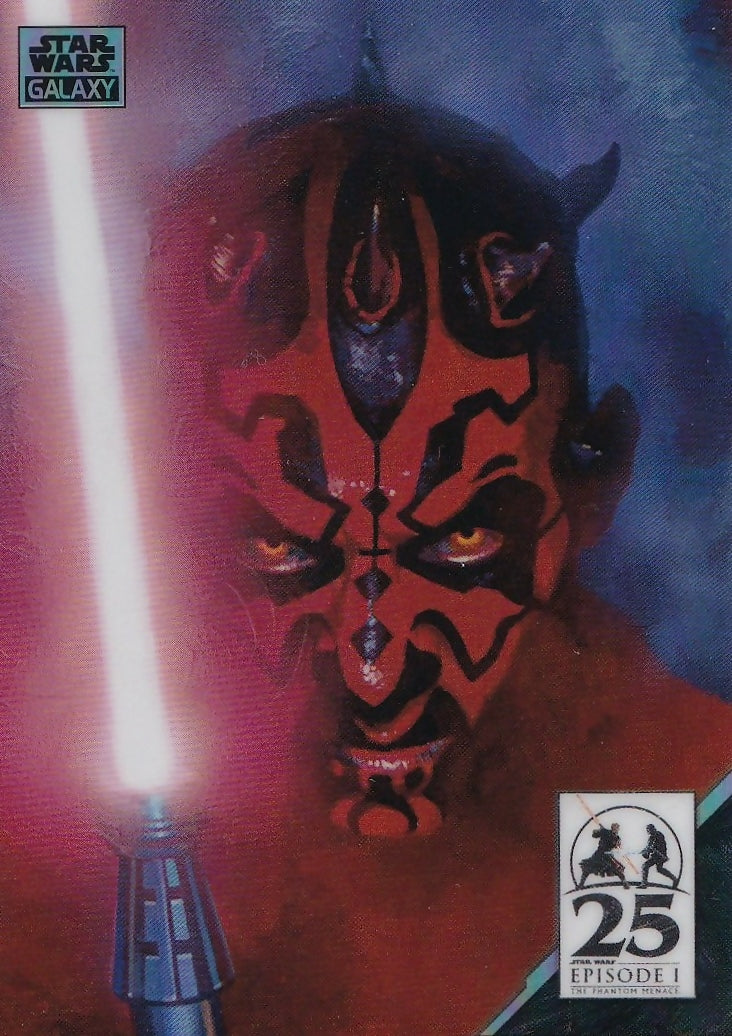 2024 Topps Star Wars Galaxy Chrome - Art Card #AM-15 Star Wars The Phantom Menace #3 Comic Cover Art - A