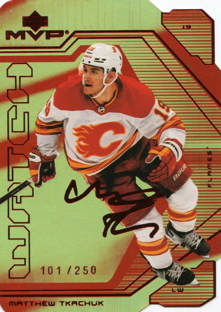 2021-22 Upper Deck MVP Hockey - Colors and Contours :250 #59 Matthew Tkachuk - Calgary Flames - A