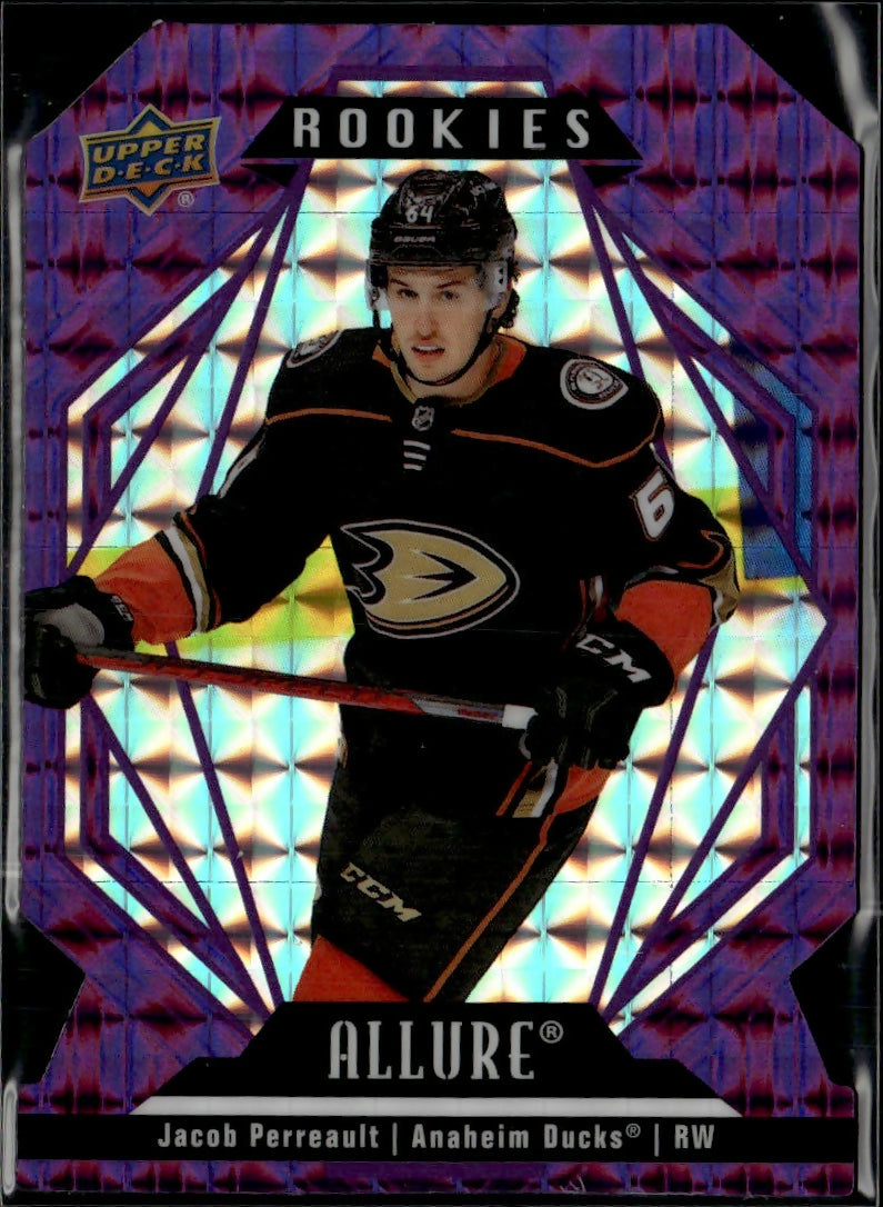 2022-23 Upper Deck Allure Hockey - Base - Purple Diamond /10 #133 Jacob Perreault - Anaheim Ducks