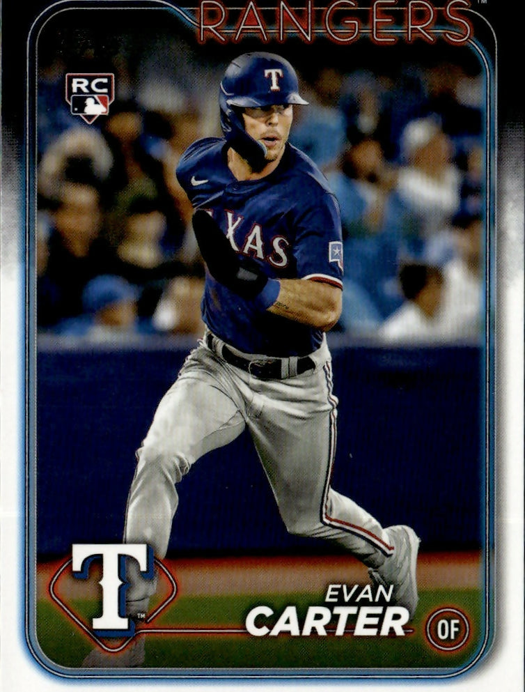2024 Topps #280 Evan Carter Texas Rangers Rookie
