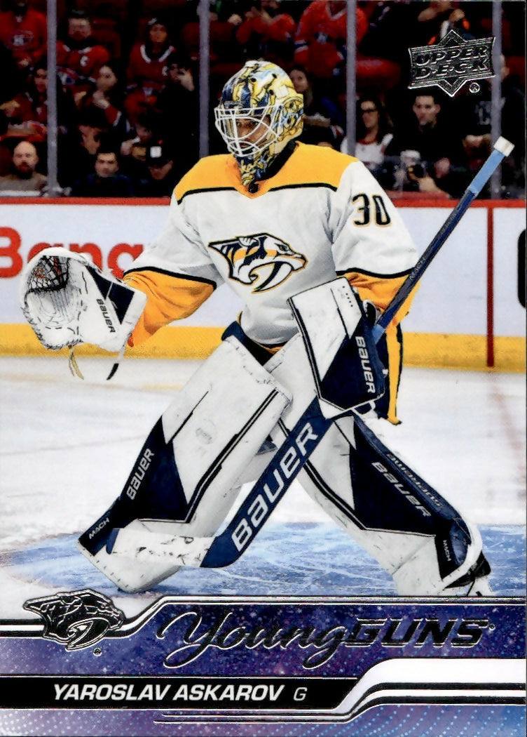 2023-24 Upper Deck Series 1 Hockey - Base - Young Guns #204 Yaroslav Askarov - Nashville Predators - A