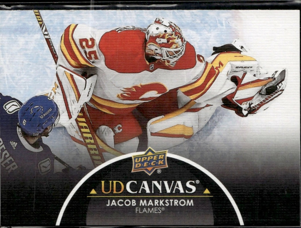 2021-22 Upper Deck UD Canvas Black #C13 Jacob Markstrom Calgary Flames