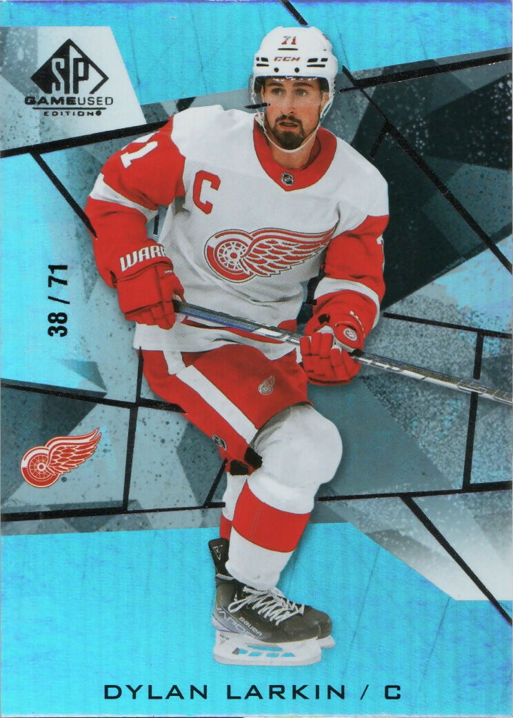 2021-22 Upper Deck SP Game Used Hockey - Base :71 #35 Dylan Larkin - Detroit Red Wings - A