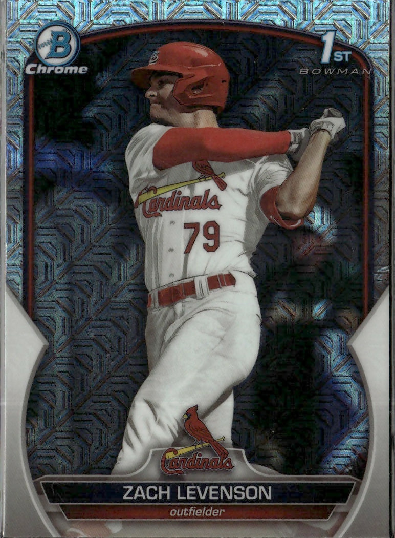 2023 Bowman Draft - Chrome - Japan Refractor #BDC-149 Zach Levenson - St. Louis Cardinals - A