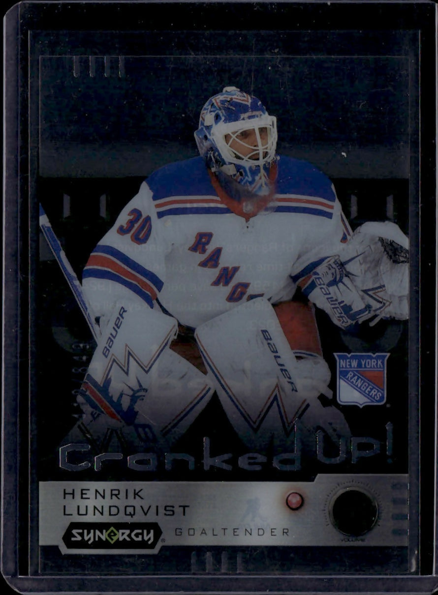 2023-24 Upper Deck Synergy Hockey - Cranked Up :849 #CR-HL Henrik Lundqvist - New York Rangers - A