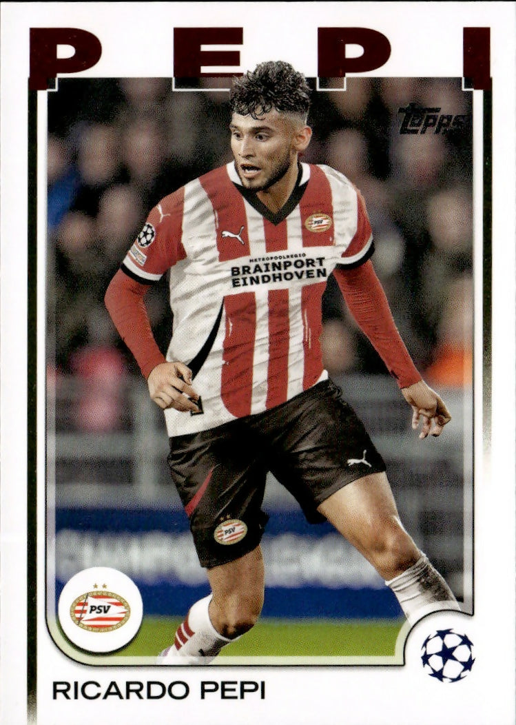 2024-25 Topps UEFA Club Competitions - Base #63 Ricardo Pepi - PSV Eindhoven - A