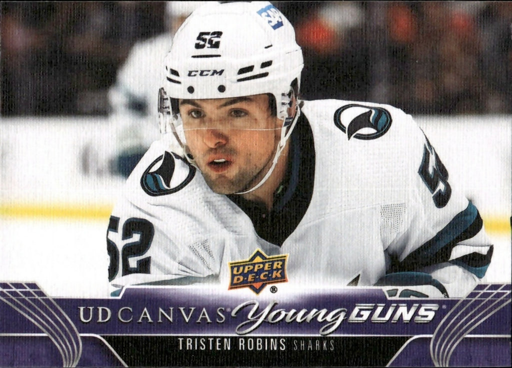 2023-24 Upper Deck Series 2 Hockey - Base - Young Guns - Canvas #C223 Tristan Robins - San Jose Sharks - A