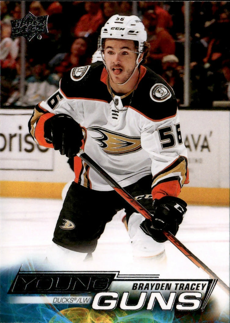 2022-23 Upper Deck Series 1 Hockey - Base - Young Guns #219 Brayden Tracey - Anaheim Ducks - A