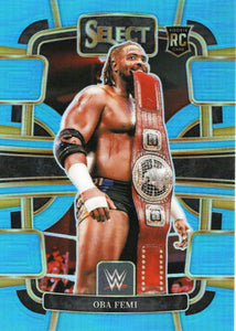 2024 Panini Select WWE - Concourse - Light Blue Prizm:249 #38 Oba Femi - A