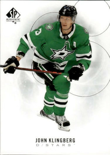 2020-21 Upper Deck Sp Authentic Hockey - Base #26 John Klingberg - Dallas Stars