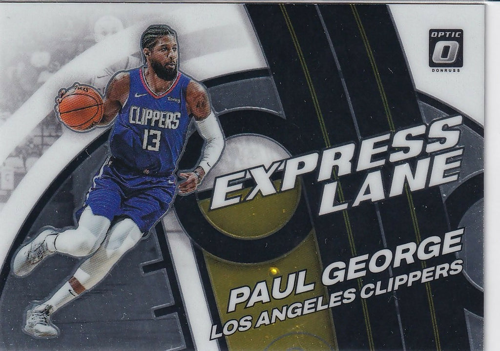 2021-22 Donruss Optic Express Lane #21 Paul George Los Angeles Clippers