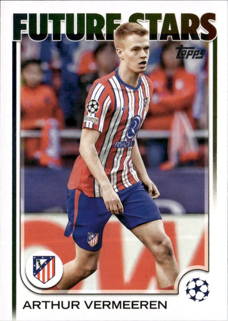 2024-25 Topps UEFA Club Competitions - Base #135 Arthus Vermeeren - Atletico De Madrid - A