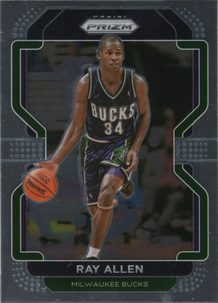 2021-22 Panini Prizm Basketball - Base # 251 Ray Allen - Milwaukee Bucks