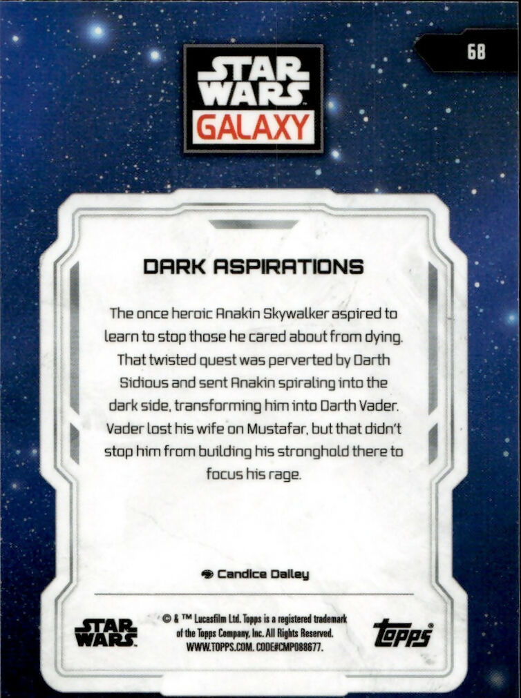 2024 Topps Star Wars Galaxy Chrome - Base #68 Dark Aspirations - B