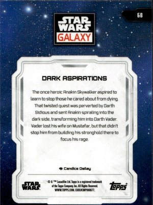 2024 Topps Star Wars Galaxy Chrome - Base #68 Dark Aspirations - B