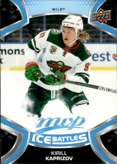 2021-22 Upper Deck MVP Hockey - Base - Ice Battles - Blue #218 Kirill Kaprizov - Minnesota Wild