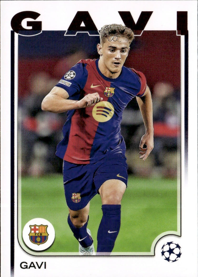 2024-25 Topps UEFA Club Competitions - Base #6 Gavi - FC Barcelona - A