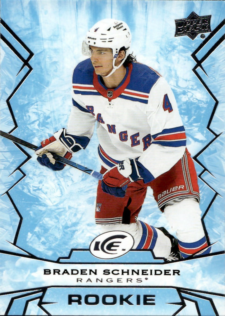 2022-23 Upper Deck Ice Hockey - Base - Rookie #119 Branden Schneider - New York Rangers - A