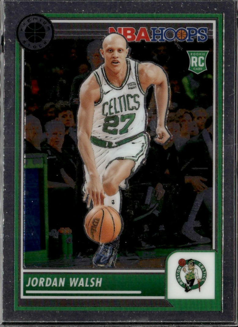 2023-24 Panini NBA Hoops Premium Stock - Base #18 Jordan Walsh - Boston Celtics - A
