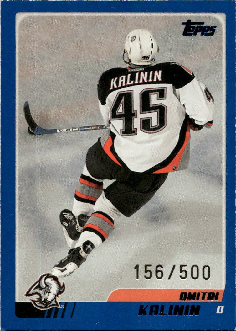 2003-04 O-Pee-Chee - Base - Blue :500 #166 Dmitri Kalinin - Buffalo Sabres - A