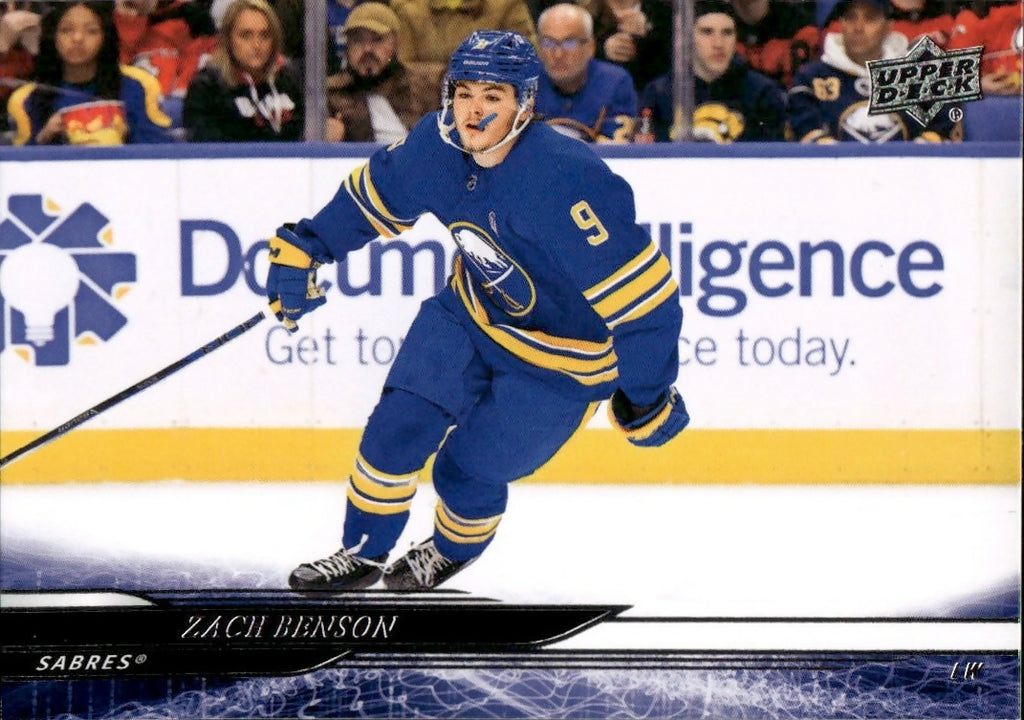 2024-25 Upper Deck Series 1 Hockey - Base #24 Zach Benson - Buffalo Sabres