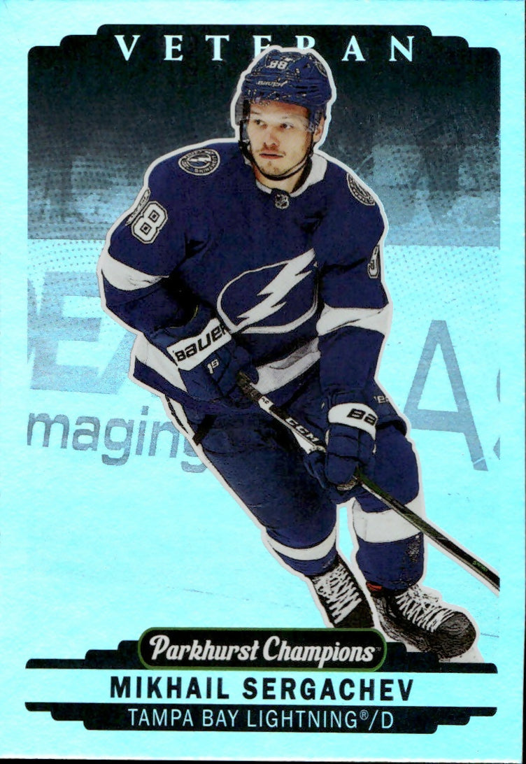 2022-23 Upper Deck Parkhurst Champions - Base - Rainbow #18 Mikhail Sergachev - Tampa Bay Lightning - A