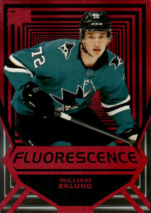 2021-22 Upper Deck Series 2 Hockey - Fluorescence #FL-17 William Eklund - San Jose Sharks - A