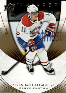 2020-21 Upper Deck Trilogy Hockey - Base #8 Brendan Gallagher - Montreal Canadiens