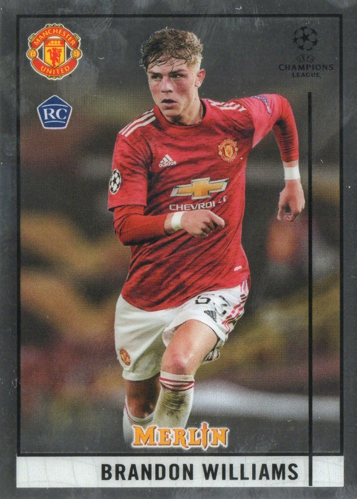 2020-21 Topps Merlin Collection Chrome UCL - Base #95 Bradnon Williams - Manchester United