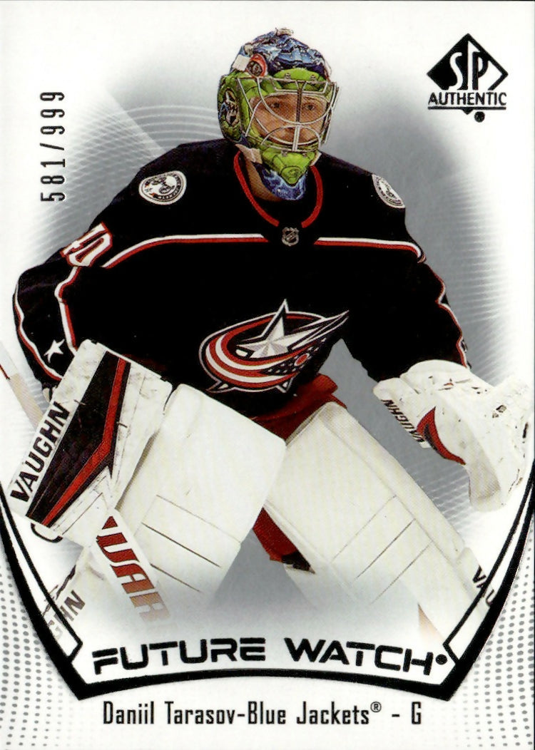 2021-22 Upper Deck SP Authentic Hockey - Base - Future Watch #197 Daniil Tarasov - Columbus Blue Jackets - A