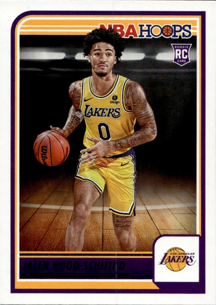 2023-24 Panini Hoops Basketball - Base #238 Jalen Hood-Schifino - Los Angeles Lakers - A