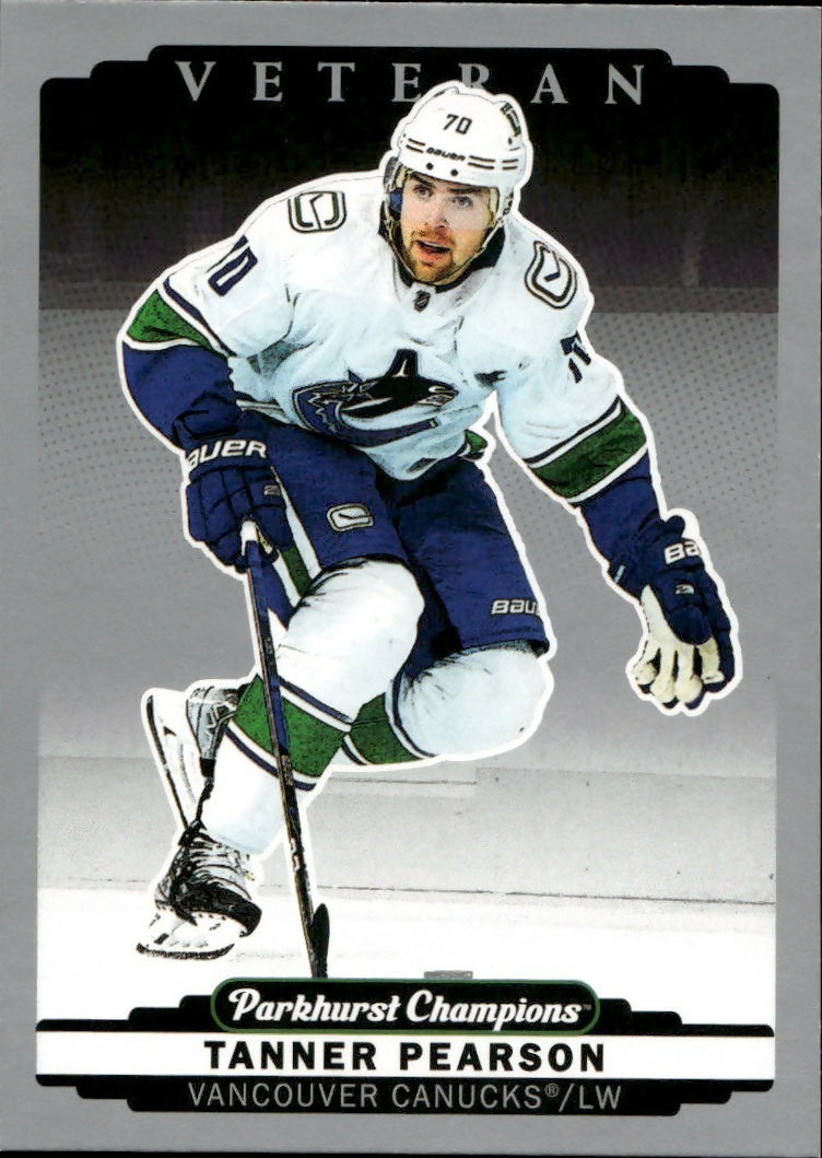 2022-23 Upper Deck Parkhurst Champions - Base - Silver #29 Tanner Pearson - Vancouver Canucks - A