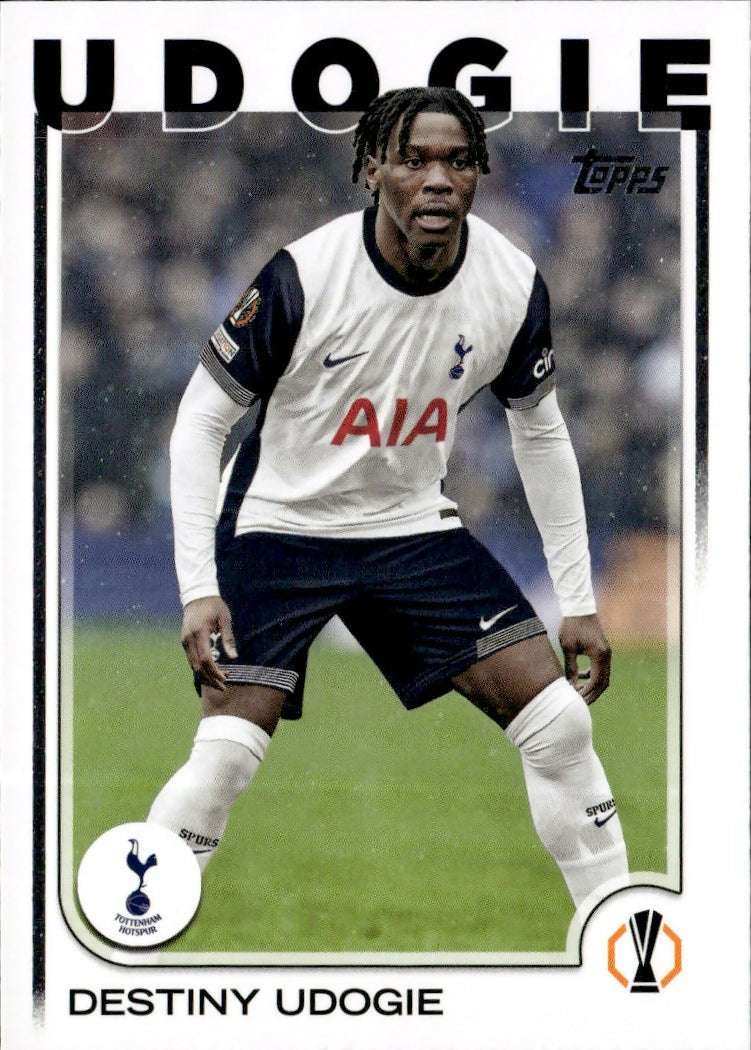 2024-25 Topps UEFA Club Competitions - Base #71 Destiny Udogie - Tottenham Hotspurs - A