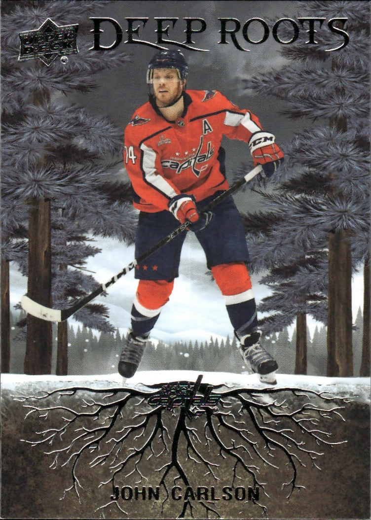 2023-24 Upper Deck Series 2 Hockey - Deep Roots #DR-50 John Carlson - Washington Capitals