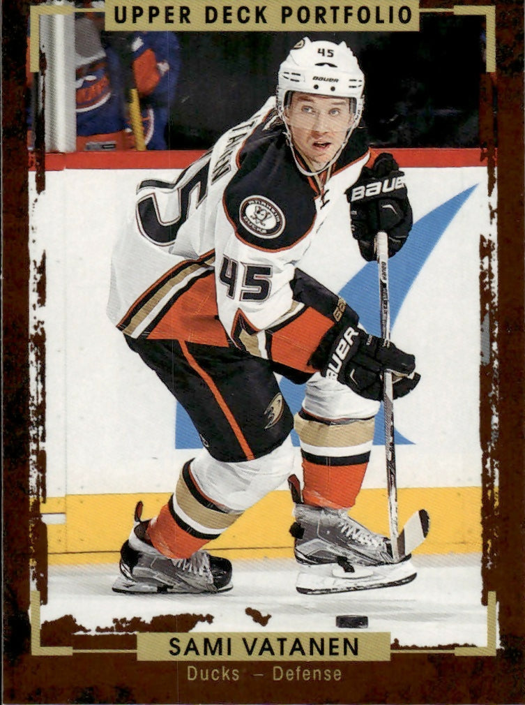 2015-16 Upper Deck Portfolio Hockey - Base #141 Sami Vatanen - Anaheim Ducks