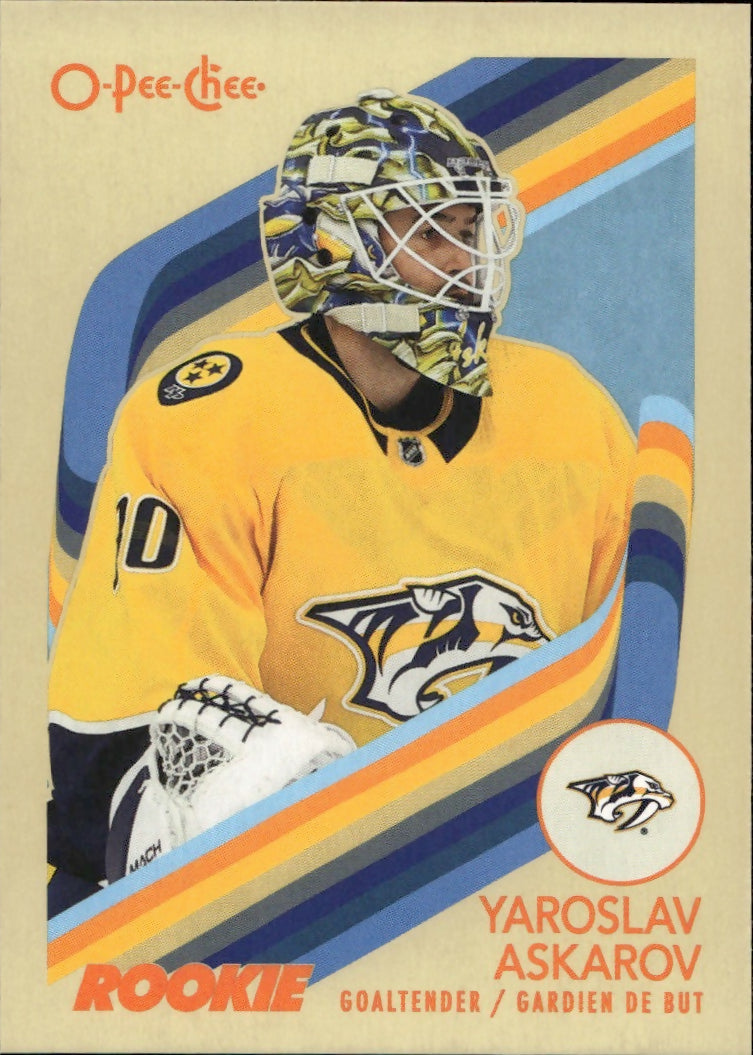 2023-24 Upper Deck O-Pee-Chee Hockey - Base - Retro #541 Yaroslav Askarov - Nashville Predators - A