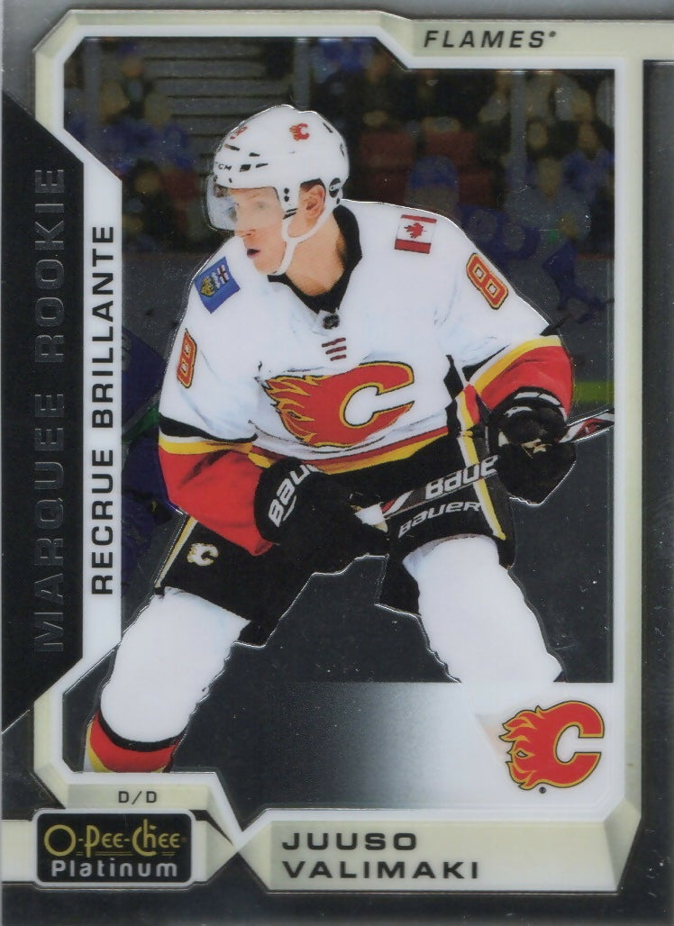 2018-19 O-Pee-Chee Platinum Hockey - Base - Marquee Rookie #191 Juuso Valimaki - Calgary Flames