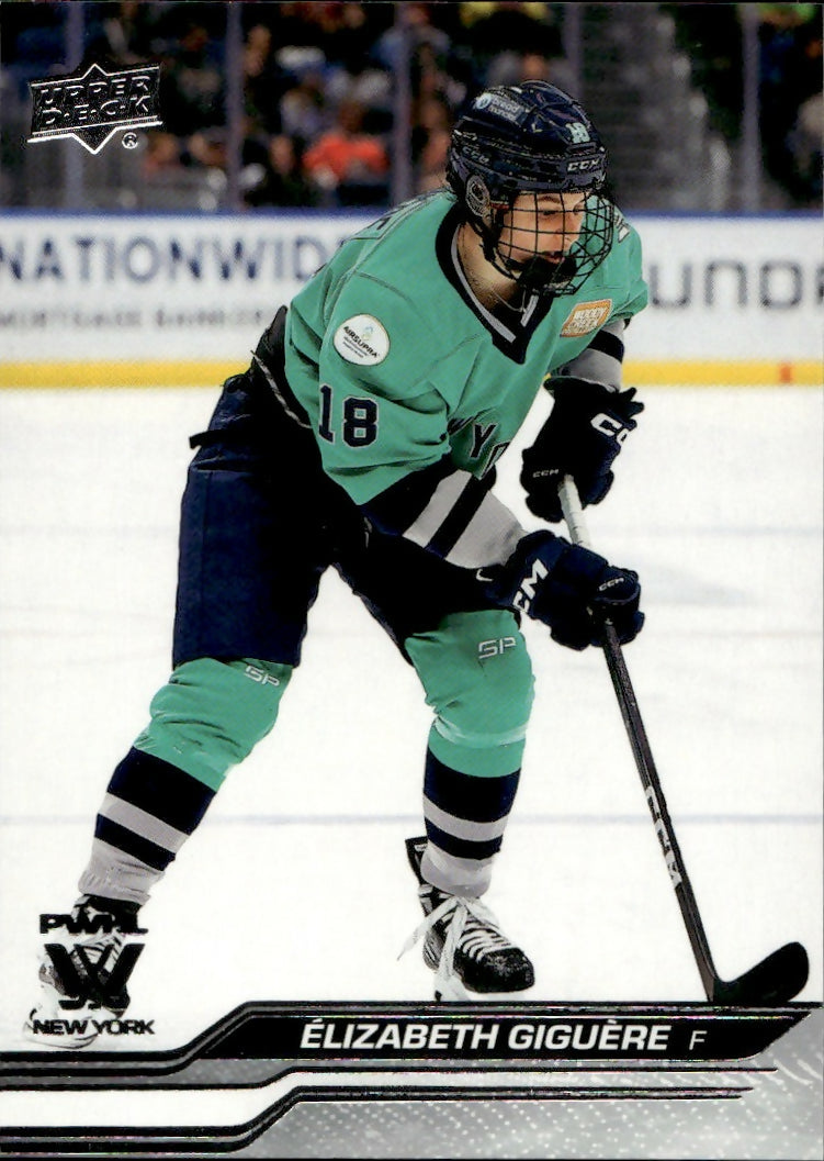 2024-25 Upper Deck PWHL Hockey - Base #16 Elizabeth Giguere - New York Sirens - A